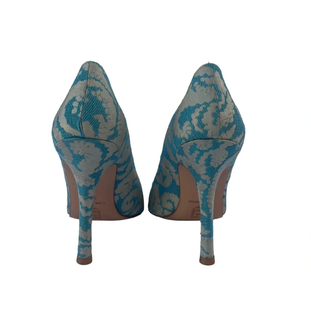 Marciano Satin Floral Print Stiletto Pumps 8.5 - Picture 7 of 9